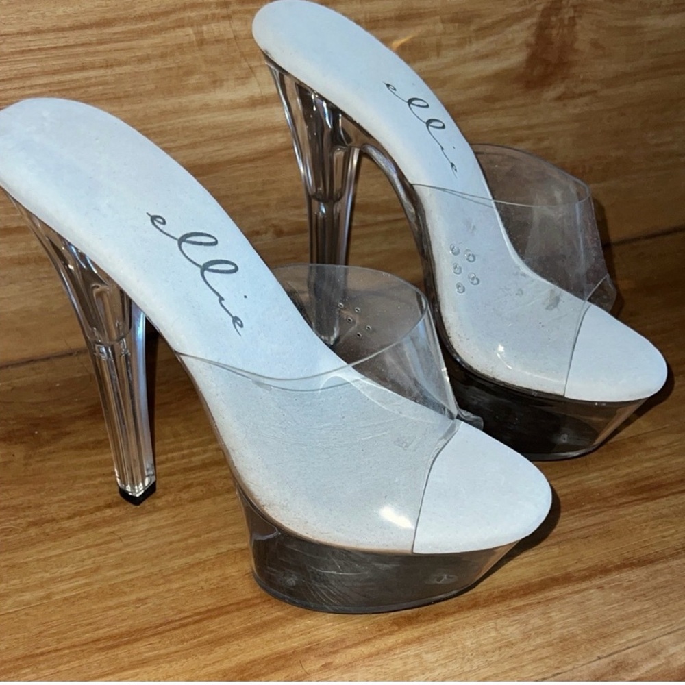 ‼️ SOLD ‼️ Ellie Transparent Platform Heels
